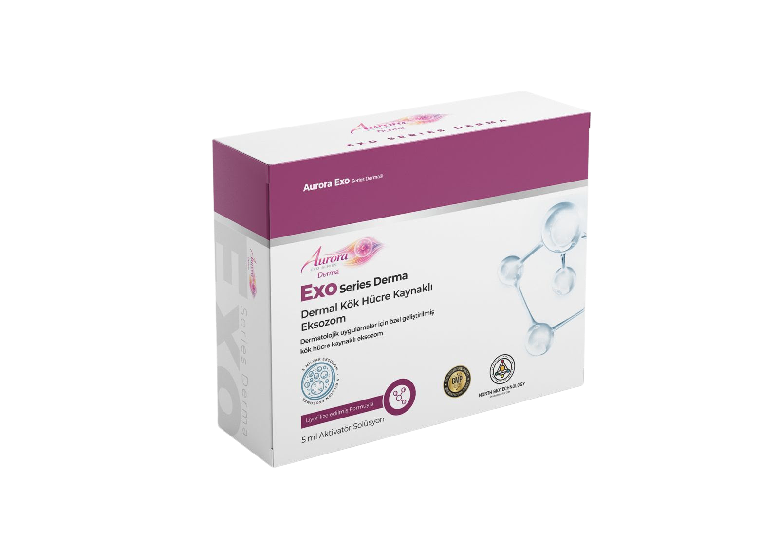 Aurora Exo Series Derma ürün kutusu